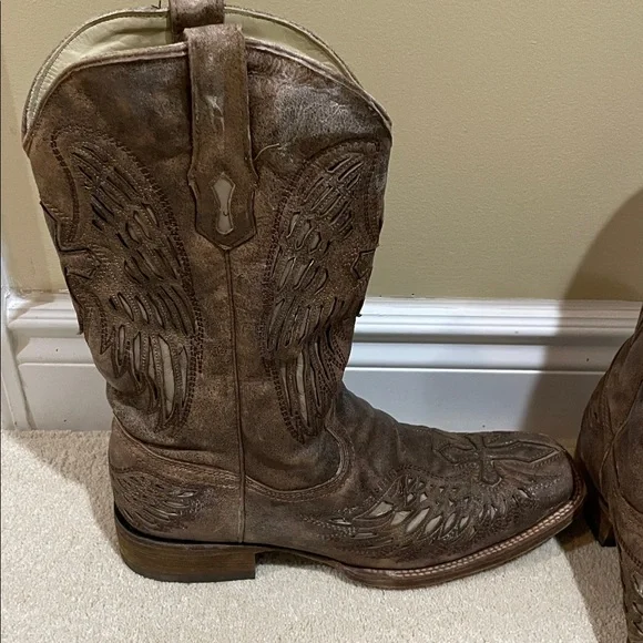Brown Western Cowboy Boots - Picture 2 of 10